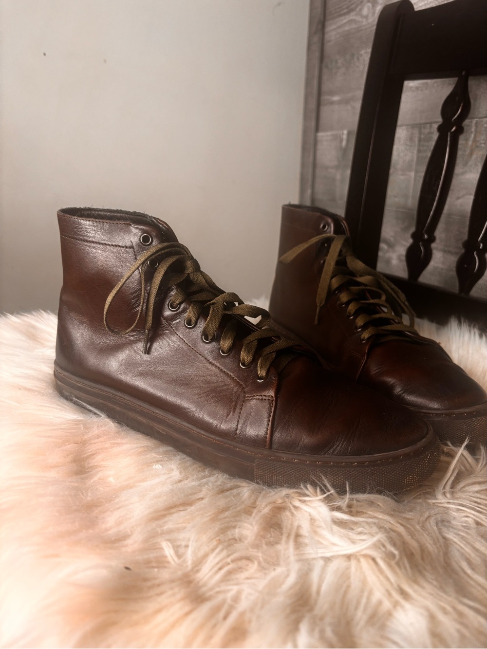 Thursday boot company size 12 premier high top company Brown Leather lace up
